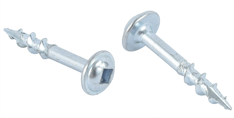 Pan head screw with square recess