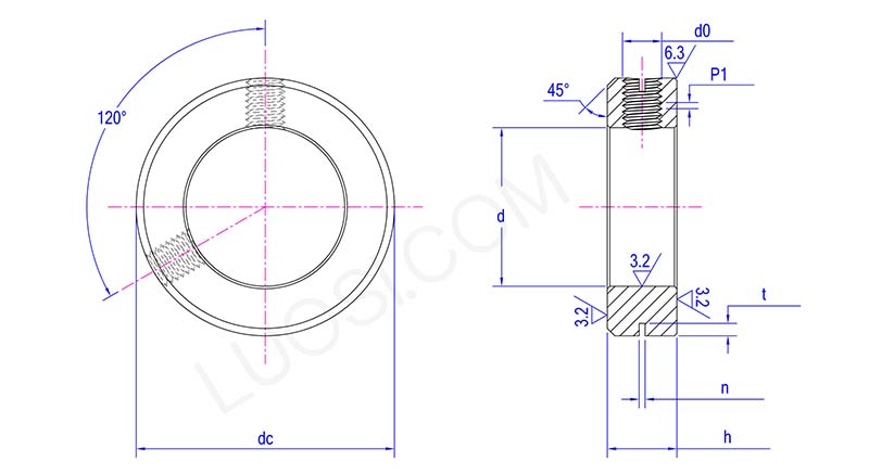 Screw Lock Ring With Set Screw