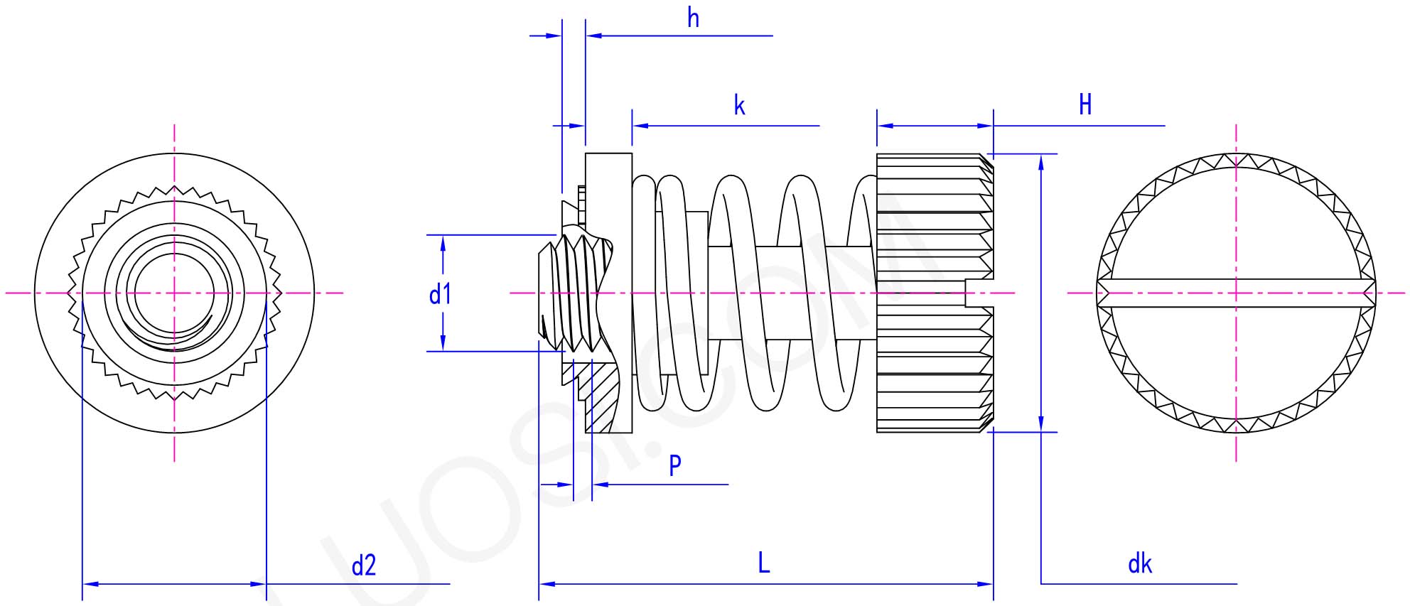 Spring Loaded Screw