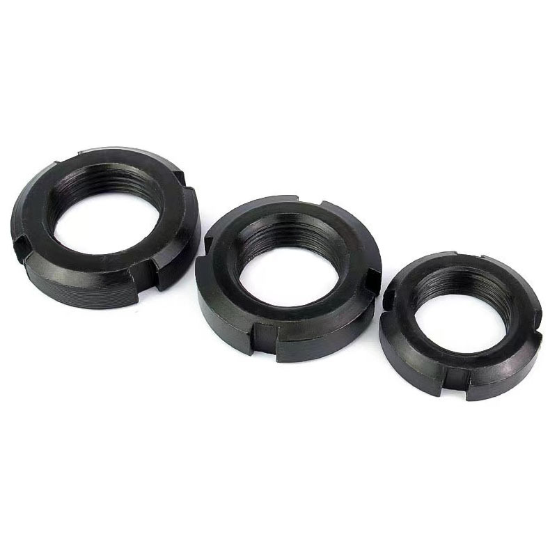 Polished Slotted Round Nuts