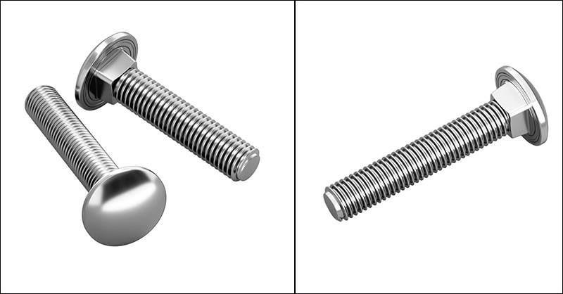Round Mushroom Head Square Neck Bolts