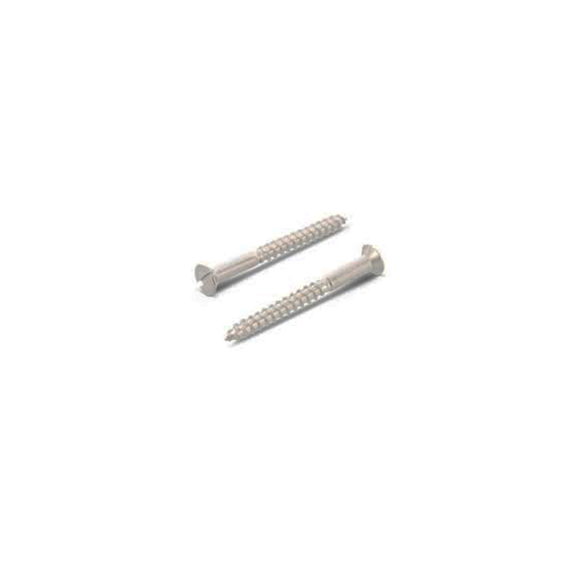 Scriú Adhmad Countersunk Slotted Cruach Ocsaíd Dubh